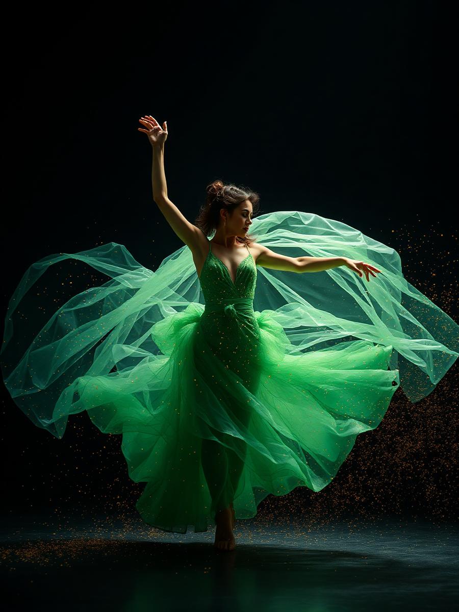 Green Motion No. 4 by Amara Solis